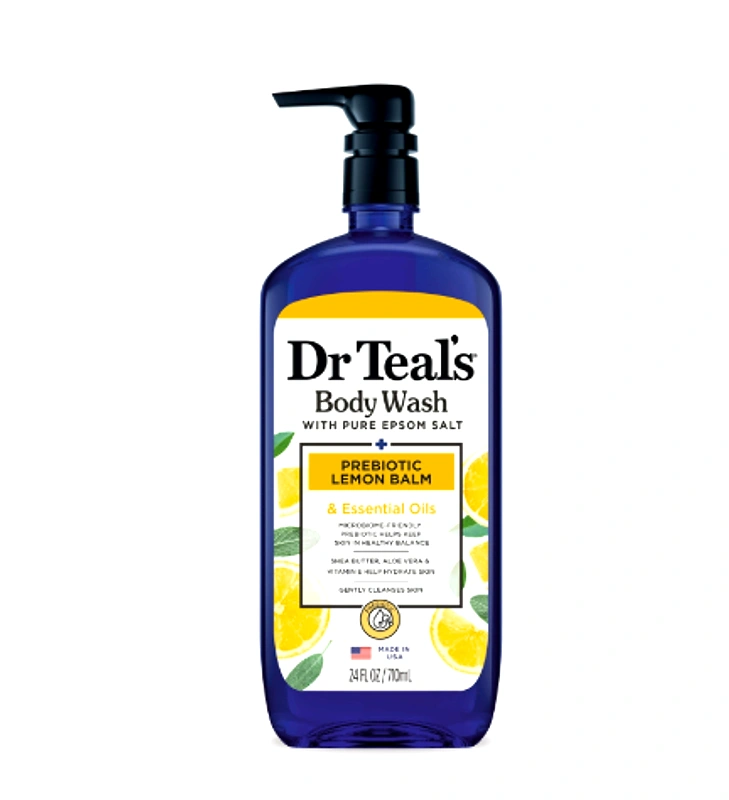 Dr Teal's Body Wash with Prebiotic Lemon Balm and Essential Oil Blend