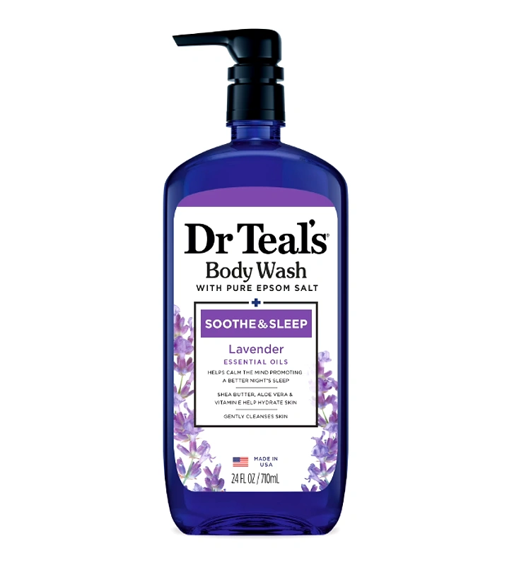 Dr Teal's Body Wash with Pure Epsom Salt, Soothe & Sleep with Lavender