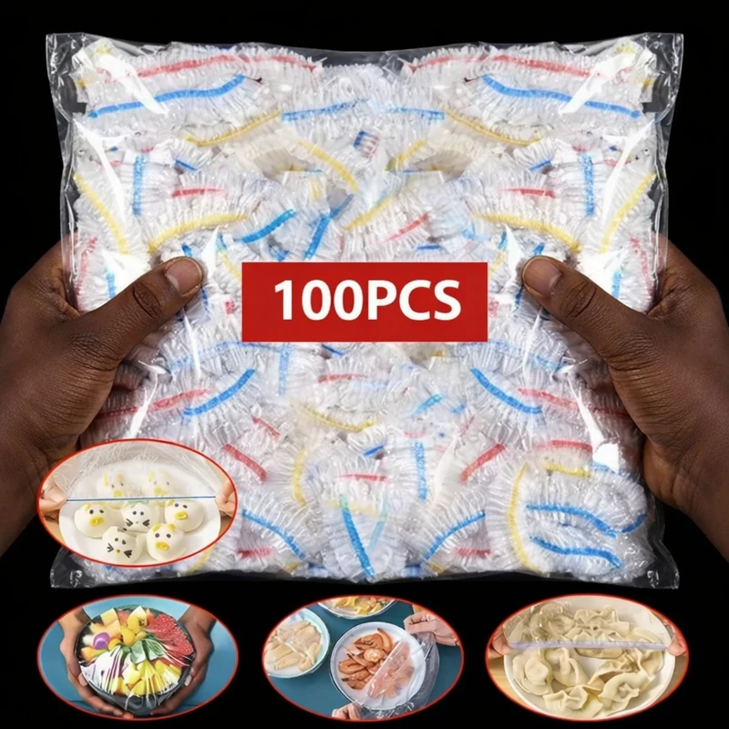 Reusable Stretchable Storage Lids for Round Pots, Bowls, and Cups – Air-Tight, Food-Safe